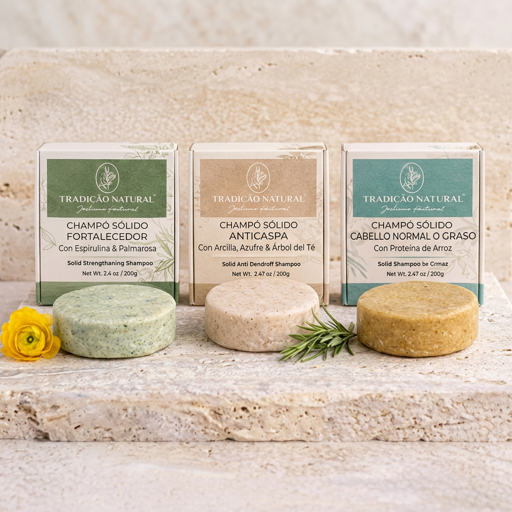 Champús Sólidos · Tradição Natural
